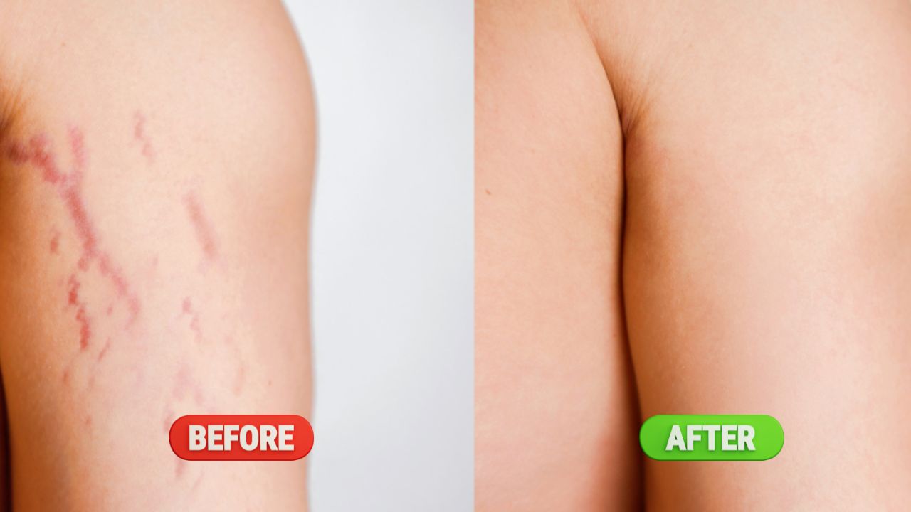 PRP for Stretch Mark before after